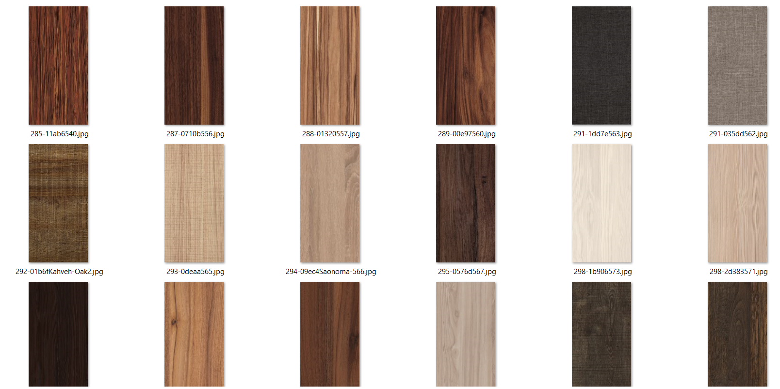 مجموعه متریال های چوب و مواد